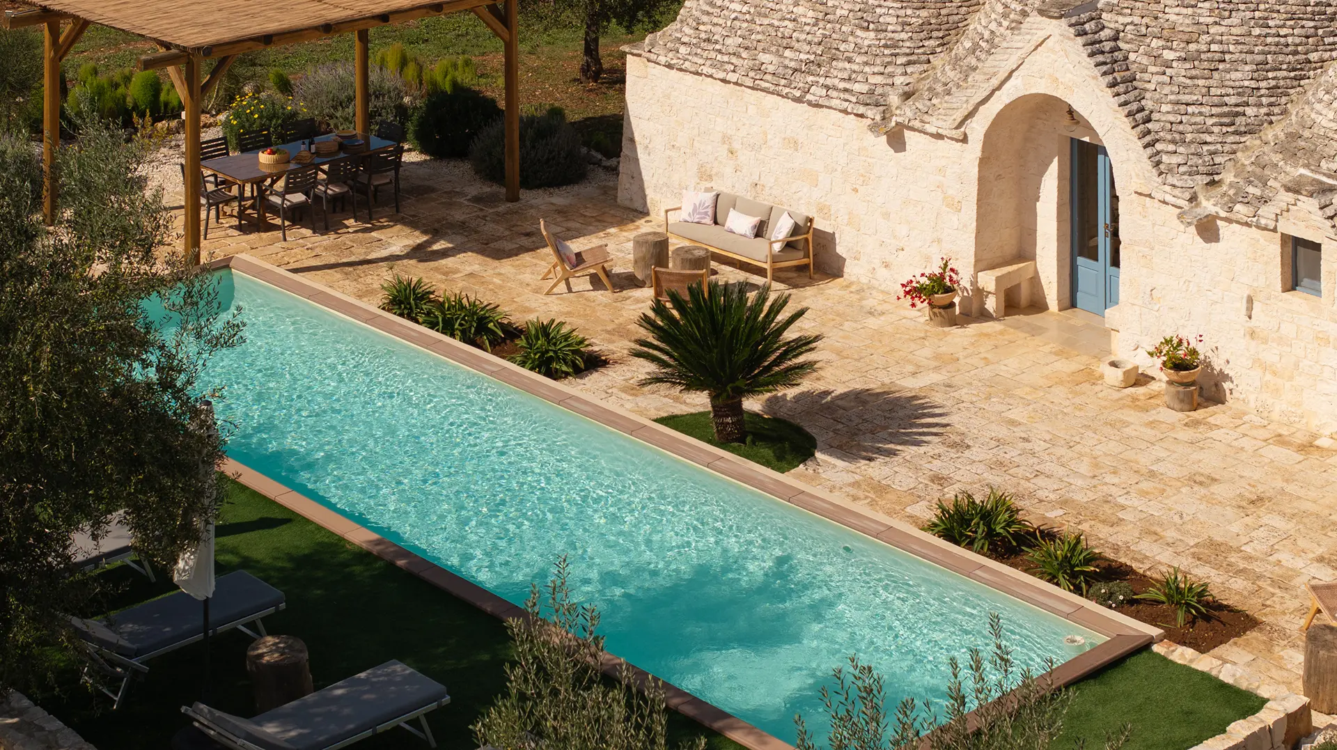 Trullo Pia - Pool View