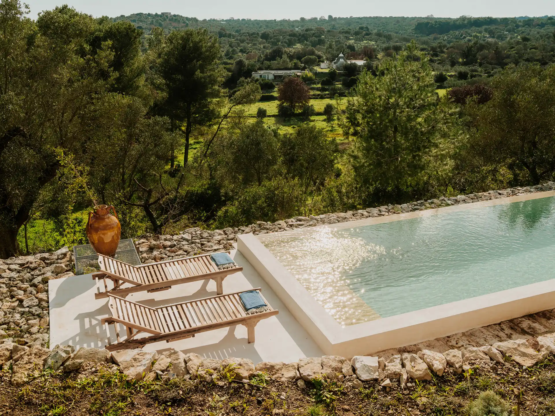 Trullo In Cima - Vista Piscina