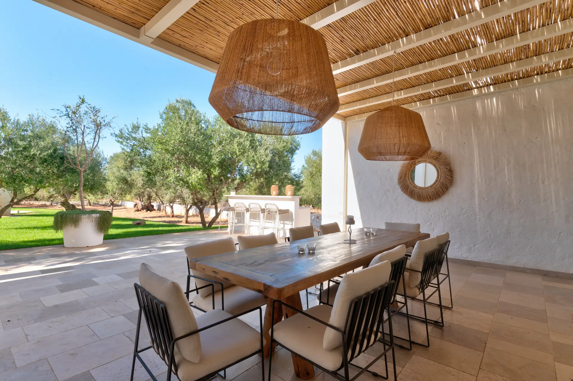 Villa Alberea - Veranda con Zona Pranzo Esterna