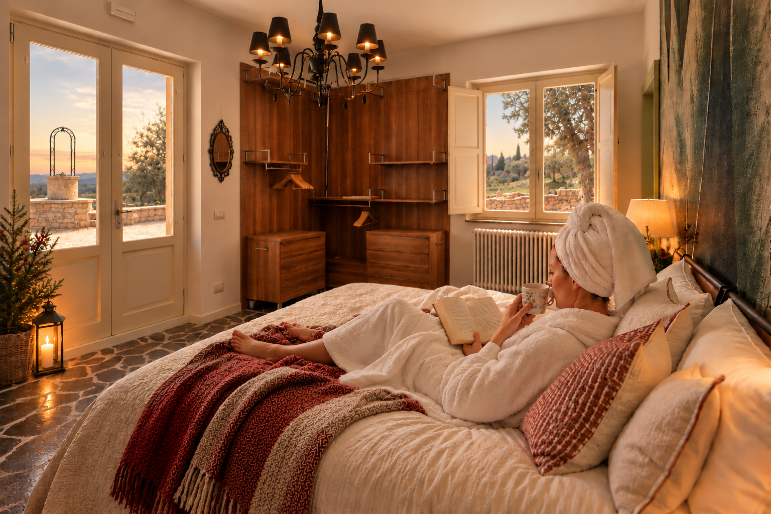 A warm retreat among the olive trees